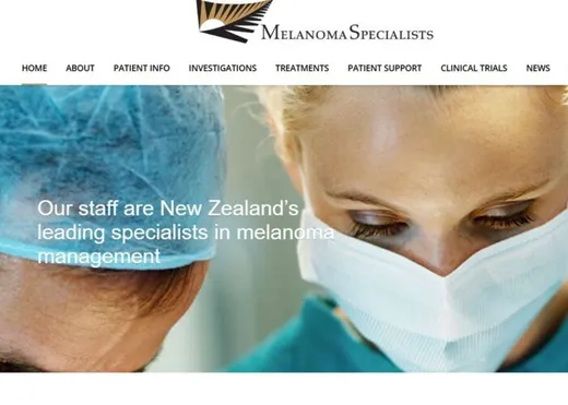 Auckland Melanoma Specialists website built by Kiwi Web Design