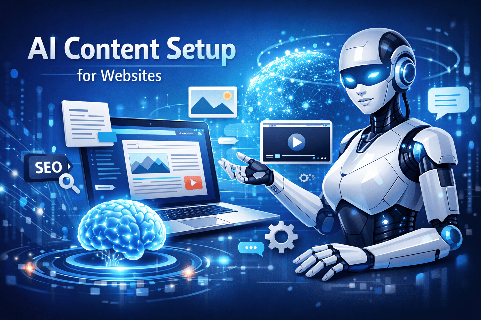 AI content workflow setup for an Auckland small business website