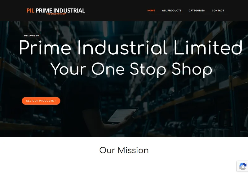 Prime Industrial website