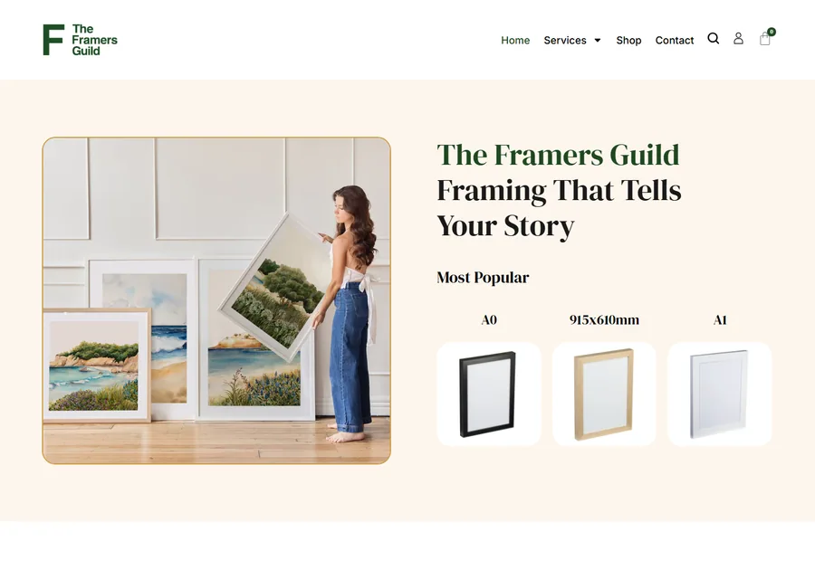 The Framers Guild framing website